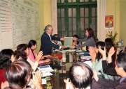 VS Nguyễn Ngọc Nội trao QĐ thành lập trường THCS Thanh Quan cho nhà trường